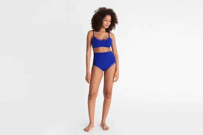 Bikini Bottoms Womens Eres Hit Highwaisted Briefs Indigo