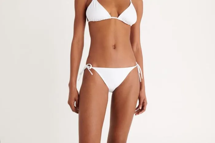 Bikini Bottoms Womens Eres Malou Thin Bikini Briefs Blanc