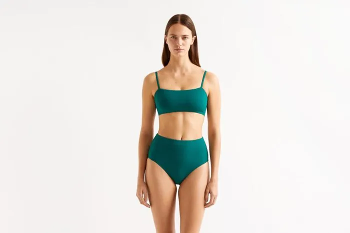 Bikini Bottoms Womens Eres Patine Highwaisted Bikini Briefs Jungle 23e