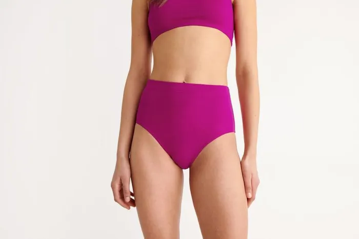 Bikini Bottoms Womens Eres Patine Highwaisted Bikini Briefs Sunset 23h