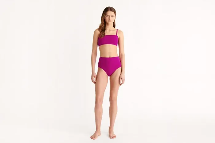 Bikini Bottoms Womens Eres Patine Highwaisted Bikini Briefs Sunset 23h