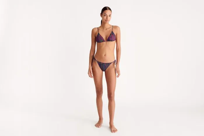 Bikini Bottoms Womens Eres Reflet Thin Briefs Imprime Cameleon