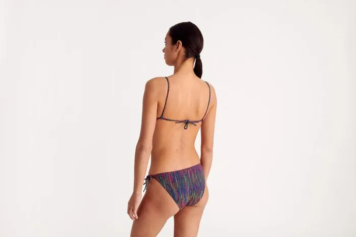 Bikini Bottoms Womens Eres Reflet Thin Briefs Imprime Cameleon