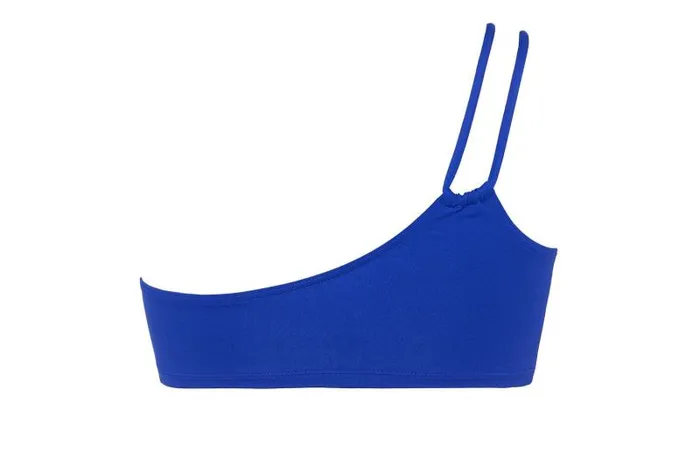 Bikini Tops Womens Eres Bass Oneshoulder Crop Top Indigo
