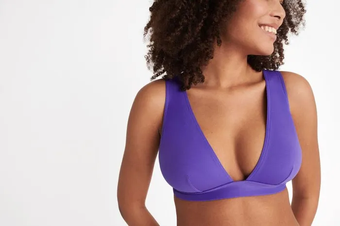 Bikini Tops Womens Eres Chrome Fullcup Triangle Bikini Top Flashy