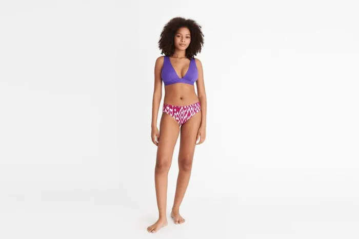 Bikini Tops Womens Eres Chrome Fullcup Triangle Bikini Top Flashy