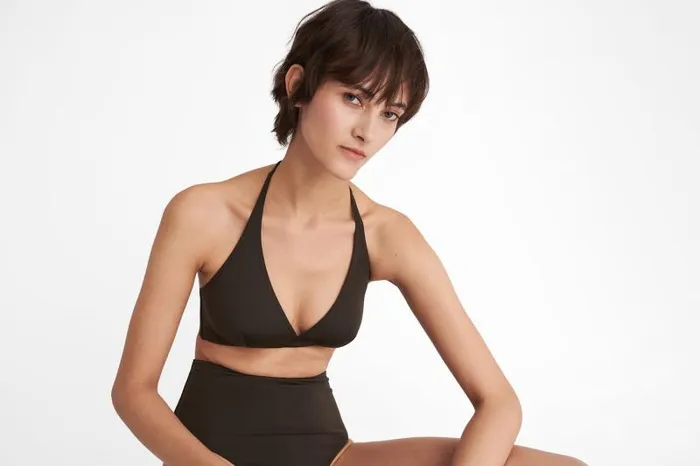 Bikini Tops Womens Eres Gang Fullcup Triangle Bikini Top Volcan