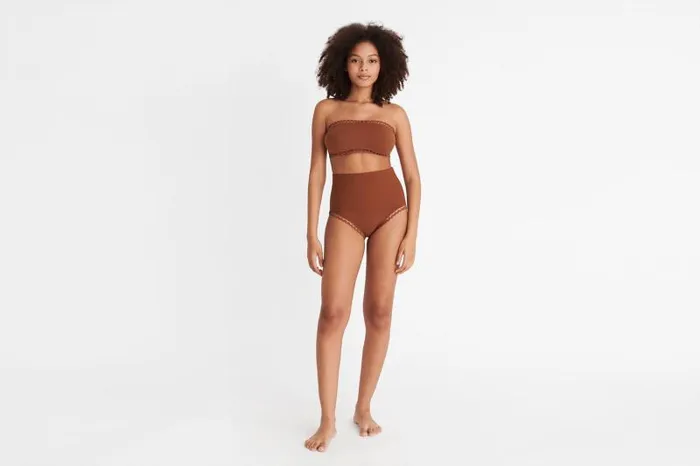 Bikini Tops Womens Eres Mix Bandeau Caramelo