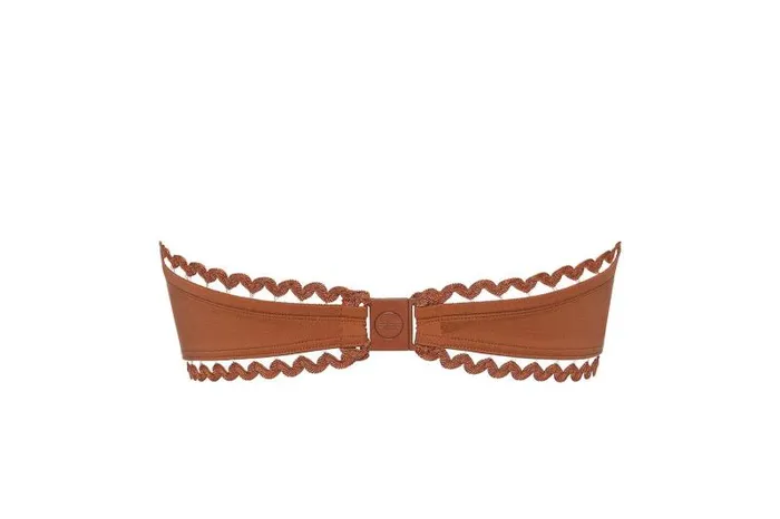 Bikini Tops Womens Eres Mix Bandeau Caramelo