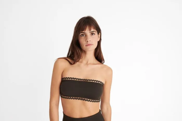 Bikini Tops Womens Eres Mix Bandeau Volcan