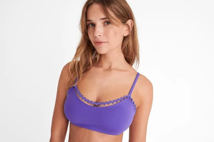 Bikini Tops Womens Eres Move Crop Top Flashy