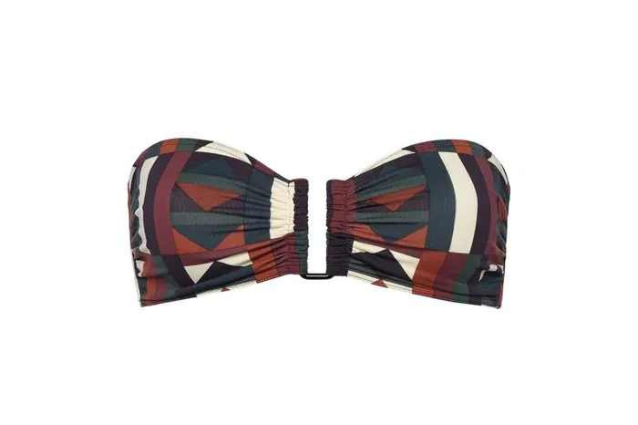 Bikini Tops Womens Eres Zoom Bandeau Imprime Kaleido Eclipse