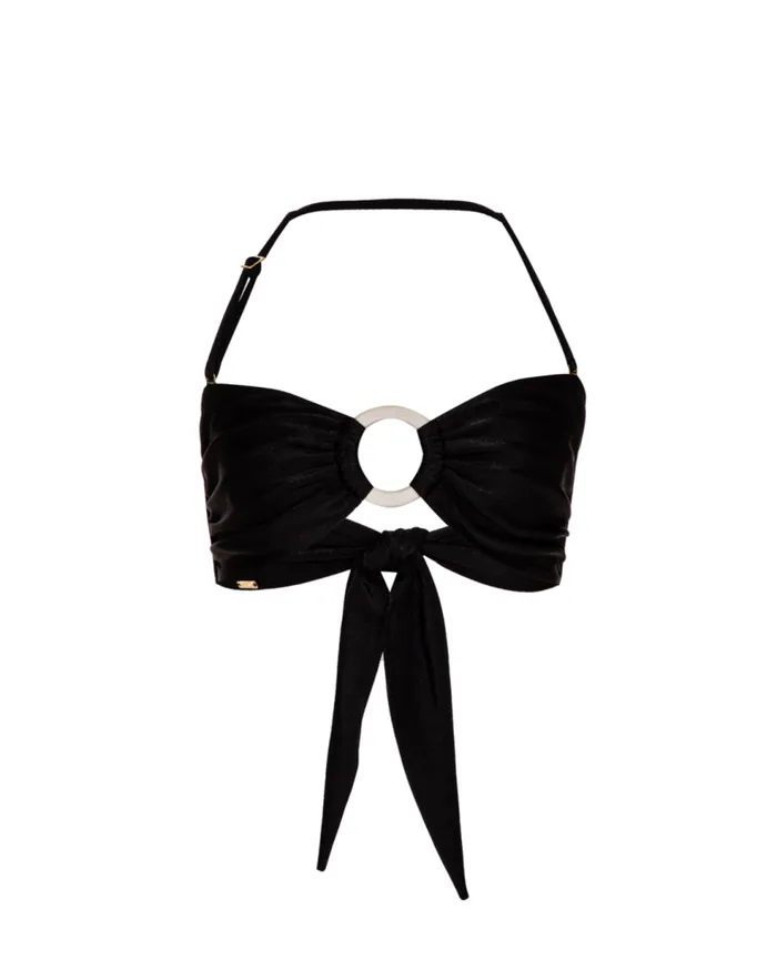 Bikinis Women Patbo Bandeau Bikini Top Black