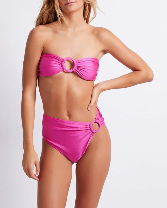 Bikinis Women Patbo Bandeau Bikini Top Flamingo