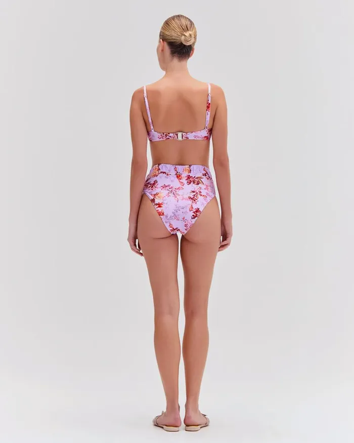 Bikinis Women Patbo Floral Haze High Leg Bikini Bottom Violet