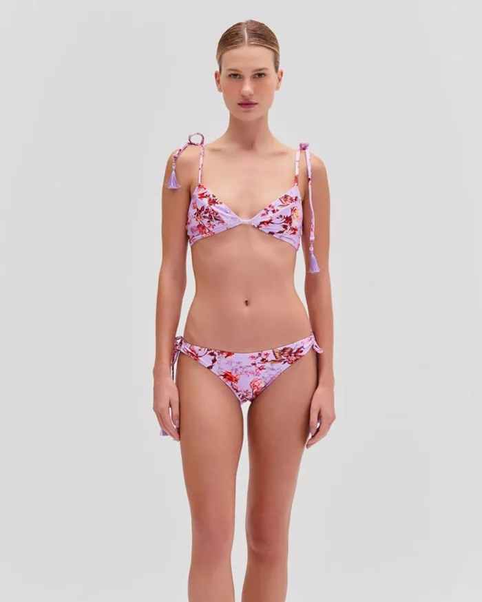 Bikinis Women Patbo Floral Haze String Bikini Top Violet