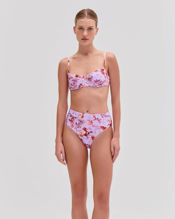 Bikinis Women Patbo Floral Haze Underwire Bikini Top Violet