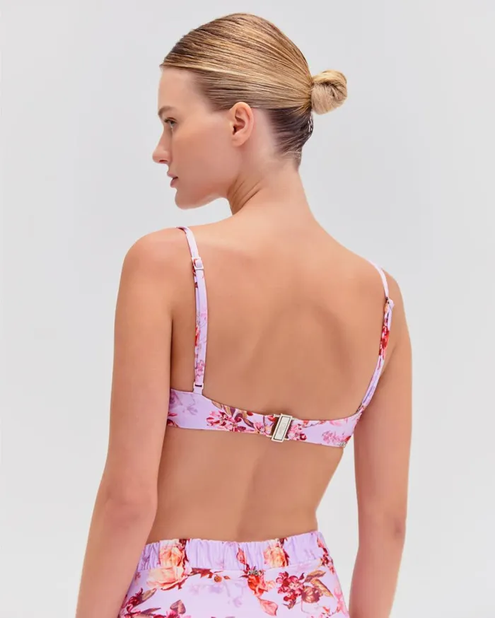 Bikinis Women Patbo Floral Haze Underwire Bikini Top Violet