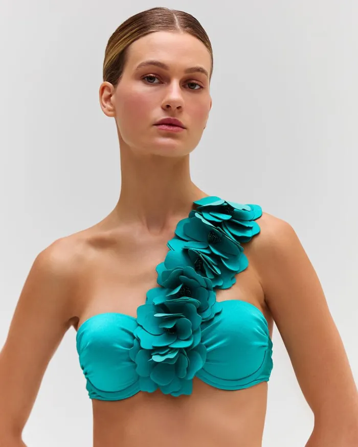 Bikinis Women Patbo Flower Applique Bikini Top Curaao