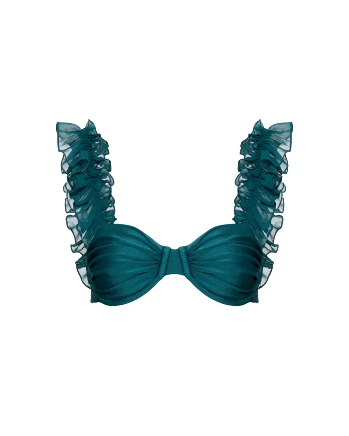 Bikinis Women Patbo Flutter Sleeve Bikini Top Galapagos