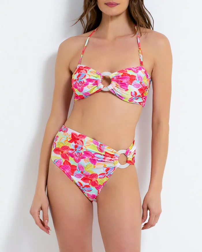 Bikinis Women Patbo Hydra MidRise Bikini Bottom Pink Multi