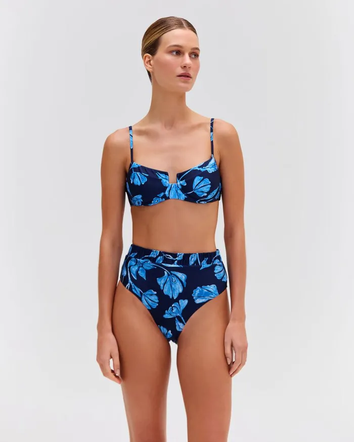 Bikinis Women Patbo Nightflower High Cut Bikini Bottom Indigo