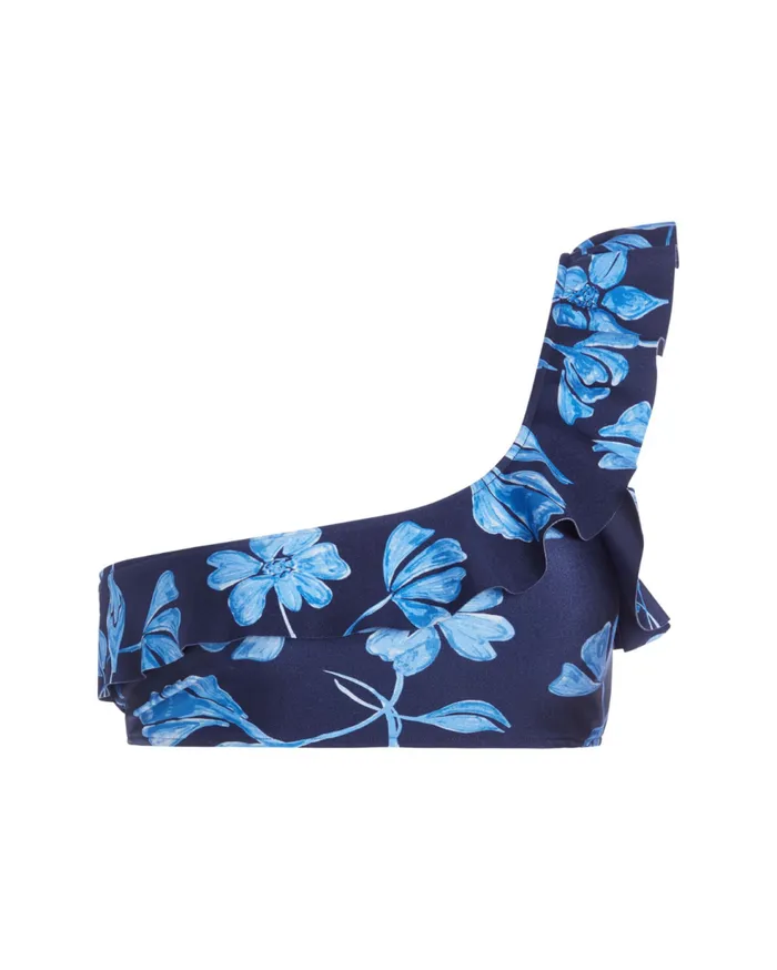 Bikinis Women Patbo Nightflower One Shoulder Bikini Top Indigo