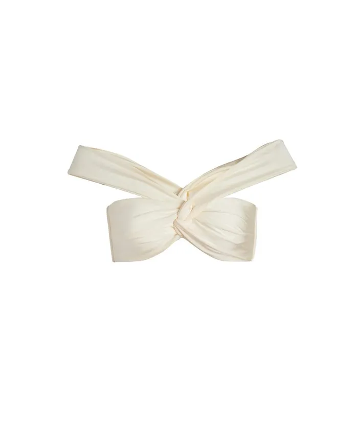Bikinis Women Patbo OffTheShoulder Bikini Top Cream