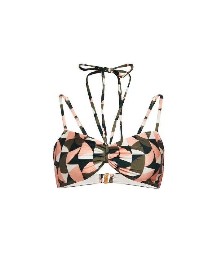 Bikinis Women Patbo Plitka Stretch Bralette Top Olive