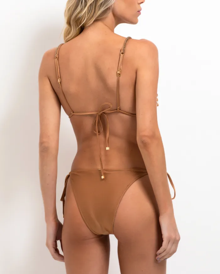 Bikinis Women Patbo String Bikini Bottom Almond