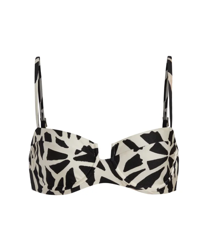 Bikinis Women Patbo Underwire Bikini Top Black White