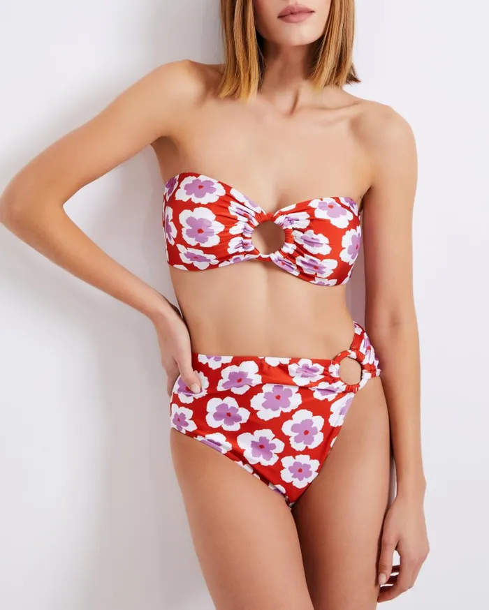 Bikinis Women Patbo Windflower Bandeau Bikini Top Cherry