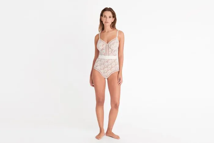 Bodysuits Womens Eres Flocon Bodysuit Yaourt