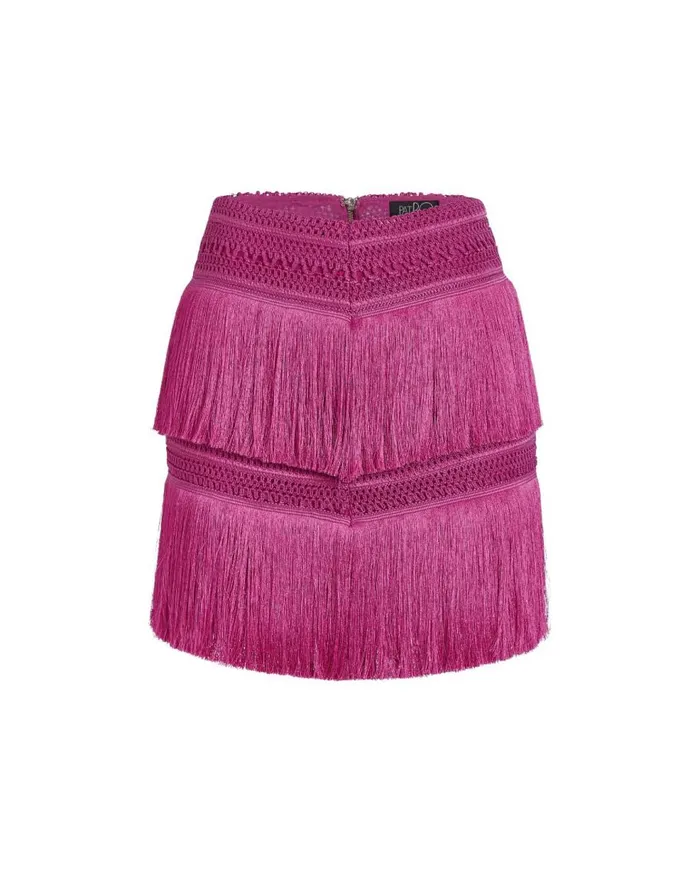 Bottoms Women Patbo Fringe Mini Skirt Cerise