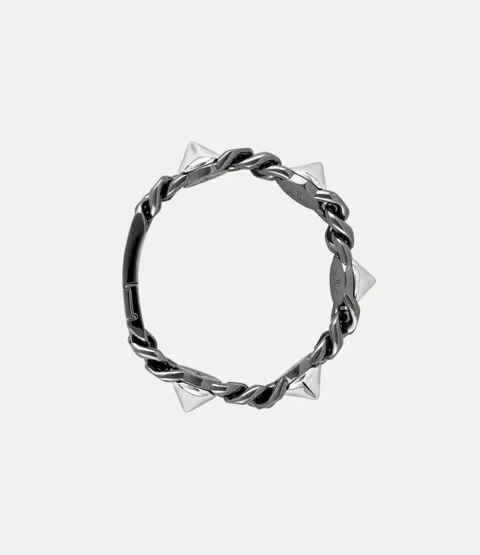 Bracelets Men Vivienne Westwood Man Elettra Bracelet In RutheniumPlatinumBlackPatina Bracelets Men Vivienne Westwood Man Elettra Bracelet In RutheniumPlatinumBlackPatina