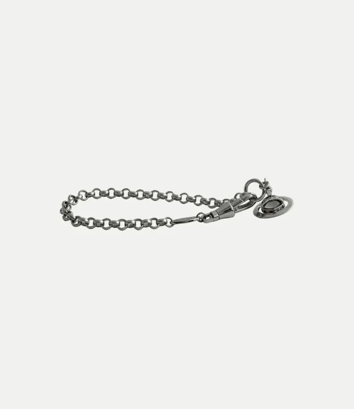 Bracelets Men Vivienne Westwood New Petite Orb Bracelet In Ruthenium