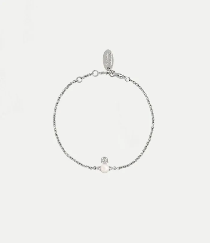 Bracelets Women Vivienne Westwood Balbina Bracelet In PlatinumCreamPearl