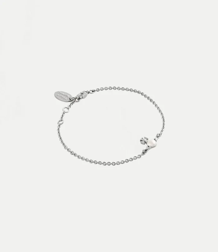 Bracelets Women Vivienne Westwood Balbina Bracelet In PlatinumCreamPearl