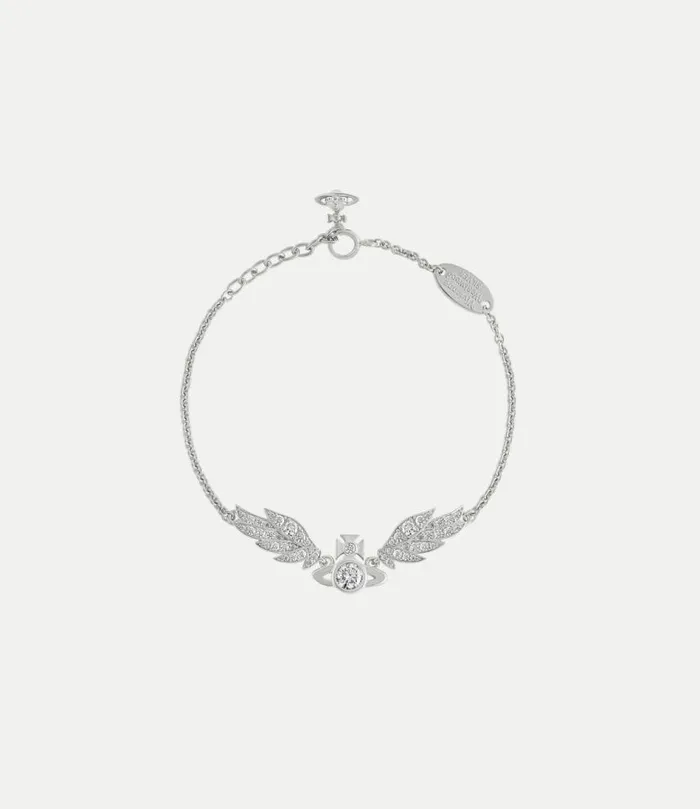 Bracelets Women Vivienne Westwood Dawna Bracelet In PlatinumWhiteCz