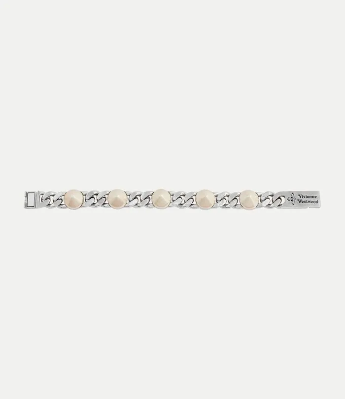 Bracelets Women Vivienne Westwood Elettra Bracelet In PlatinumBlackPatinaCreamrosePearl