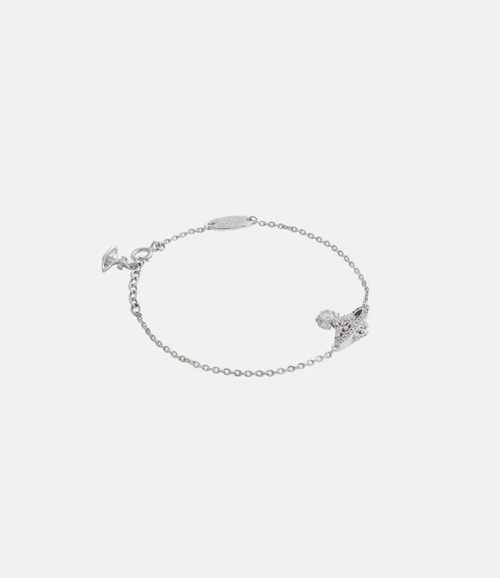 Bracelets Women Vivienne Westwood Narcissa Bracelet In PlatinumWhiteCz