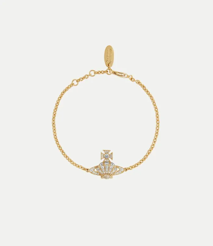Bracelets Women Vivienne Westwood Natalina Bracelet In GoldWhiteCz