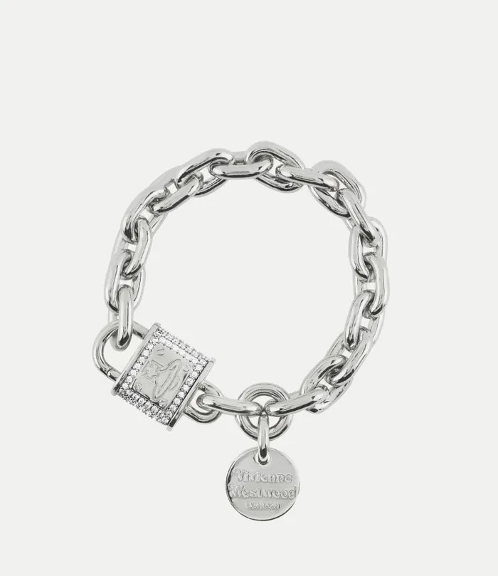 Bracelets Women Vivienne Westwood Penina Bracelet In PlatinumWhiteCz