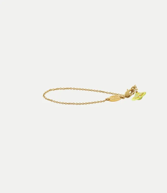 Bracelets Women Vivienne Westwood Petite Original Orb Bracelet In GoldYellowTransparentYellowEnamelPaleYellow