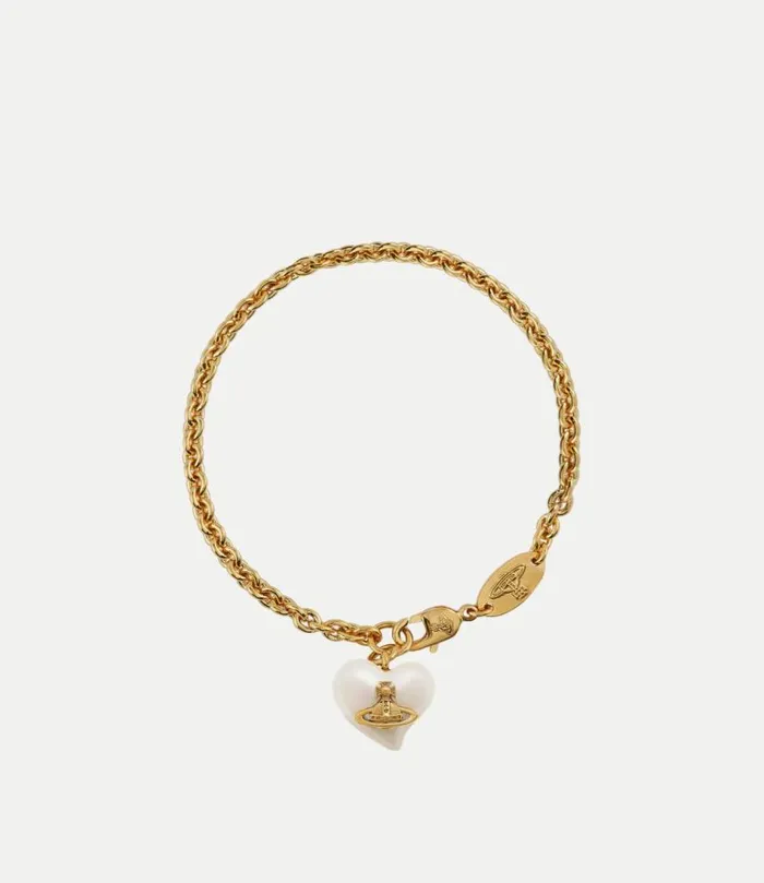 Bracelets Women Vivienne Westwood Sheryl Bracelet In GoldCreamrosePearl