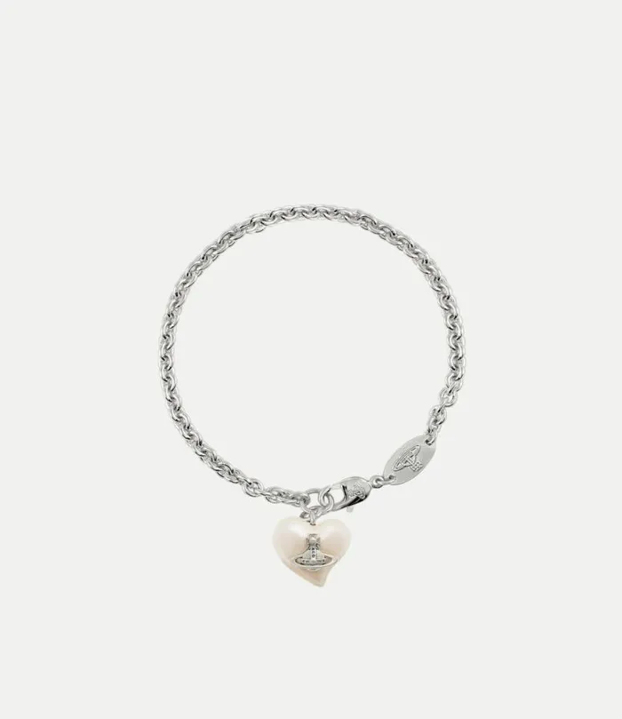 Bracelets Women Vivienne Westwood Sheryl Bracelet In PlatinumCreamrosePearl
