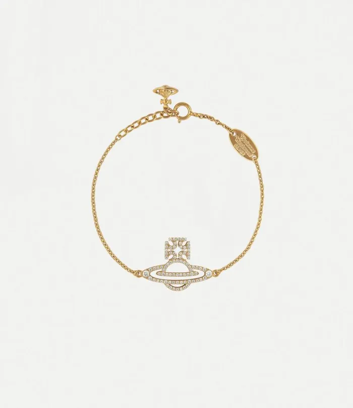Bracelets Women Vivienne Westwood Trudy Bracelet In GoldWhiteCz