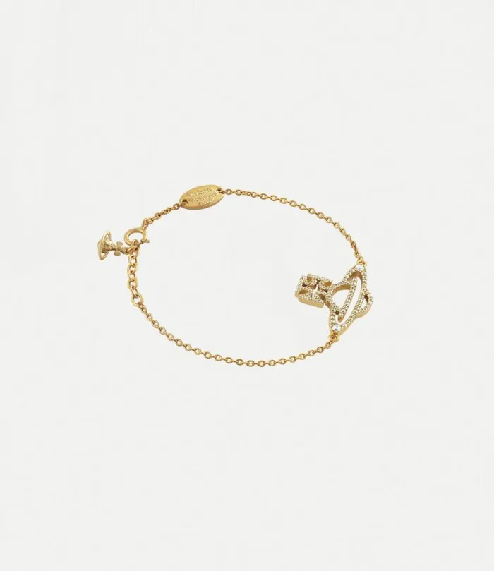 Bracelets Women Vivienne Westwood Trudy Bracelet In GoldWhiteCz