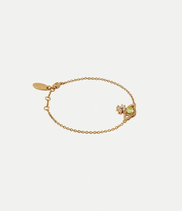 Bracelets Women Vivienne Westwood Valentina Orb Bracelet In GoldYellowLightYellowCz