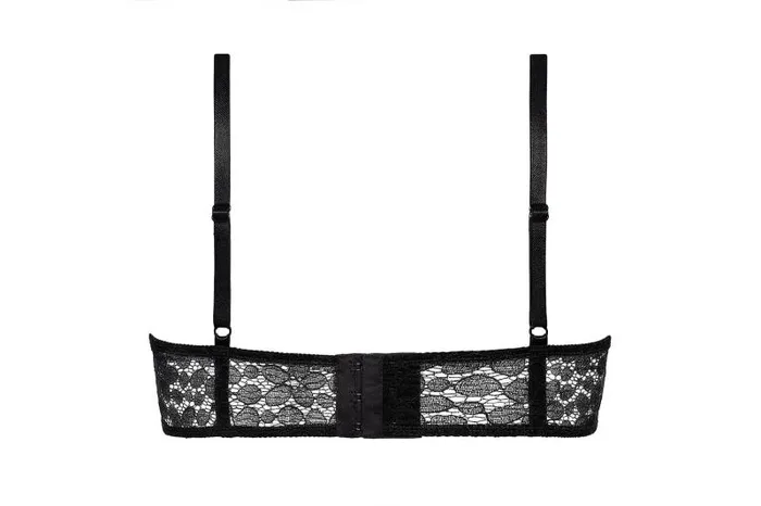 Bras Womens Eres Facettes Demicup Bra Noir